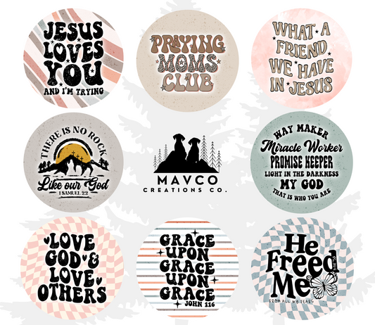 Christian Car Coasters