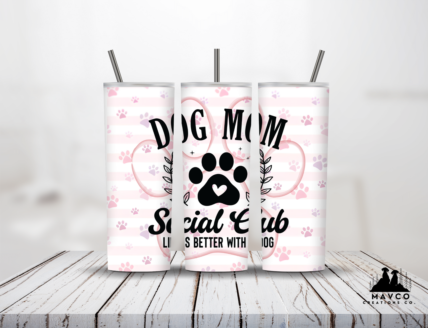 Dog Mom 20 oz Tumbler